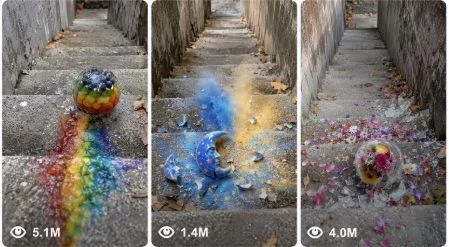 Concrete Staircase Satisfying Object Destruction reference image